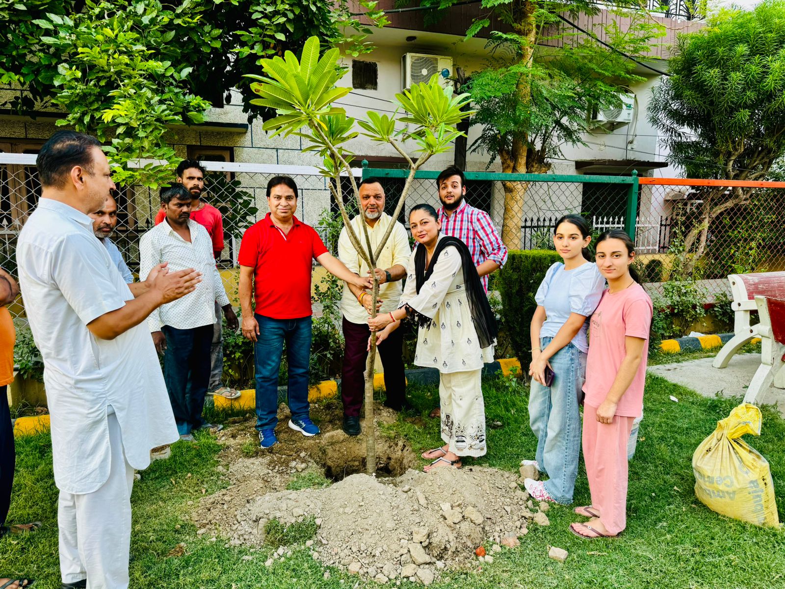 Advocate Charanjit Gorsi planted a tree on his birthday
